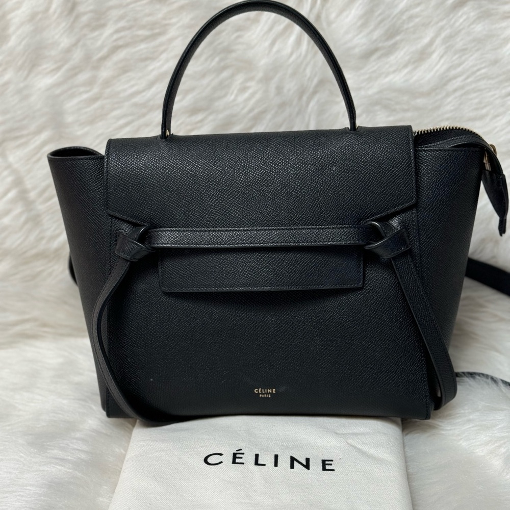 Celine Micro Belt Bag black color